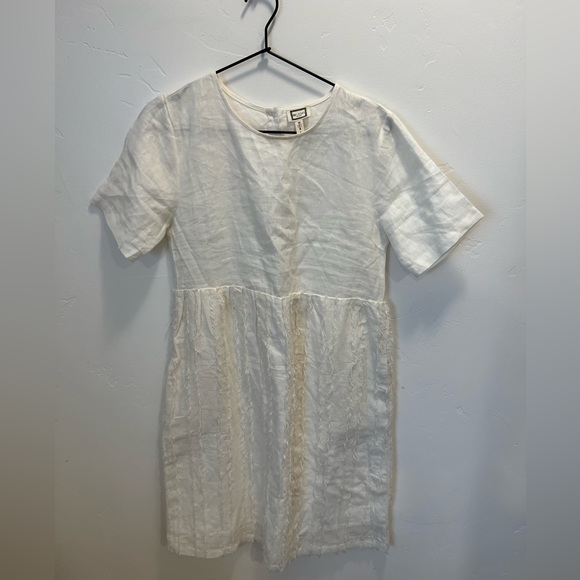 Cream linen white dress - Picture 1 of 1